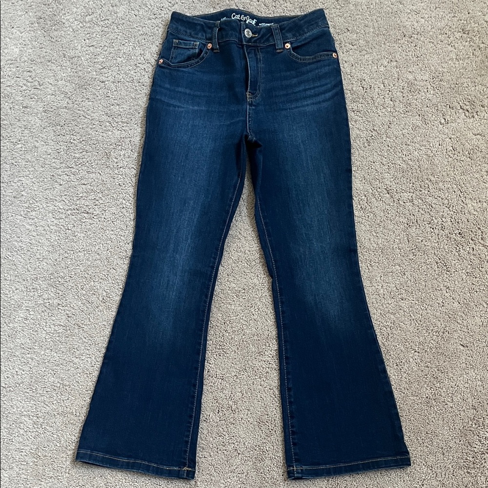 Cat & Jack Kids Dark Blue Flare Jeans